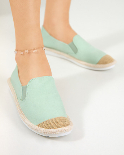Mentové dámske espadrilky Joll- Footwear