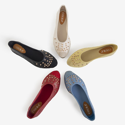 Béžové dámske espadrilky s tryskami Edmaria - Obuv