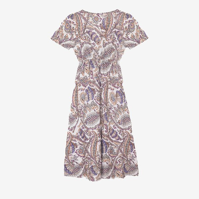 Bílé vzorované šaty - Oblečení 1