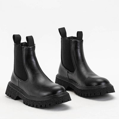 Čierne dámske vysoké čižmy Nurvi - Obuv