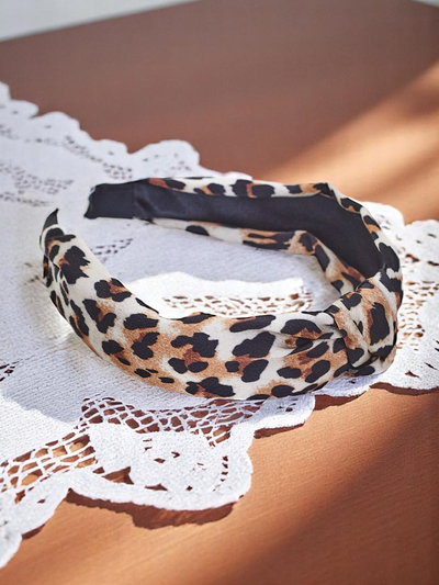 Royalfashion Čelenka so vzorom leoparda Lea