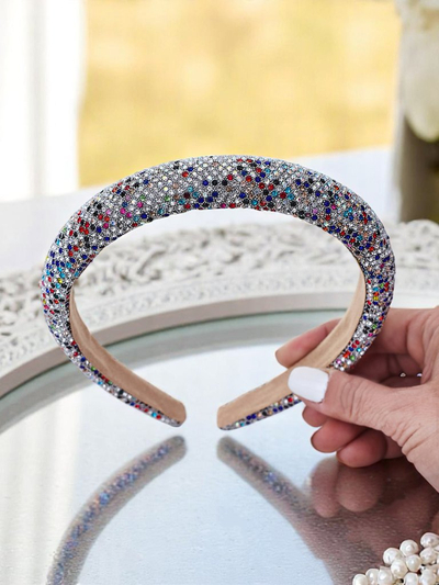 Royalfashion Čelenka s kryštálikmi a perlami Bianka