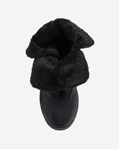 Luna Elegante Zimski Škornji v Črni Barvi