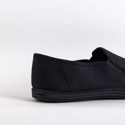 Pánske čierne tenisky nazúvacie na Japlor - Obuv