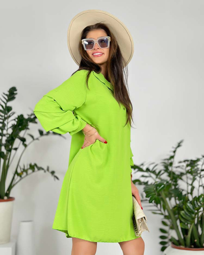 Royalfashion Dámske oversize šaty s volánom na rukávoch