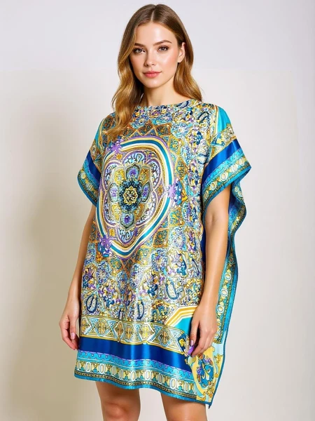 Pareo Afrodyta Royalfashion – pisano pareo do kolen, navdihnjeno z Italijo