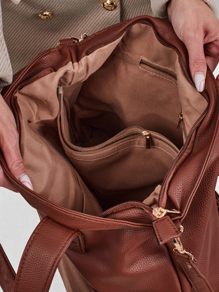 Velika ženska torbica shopper Moon Whisper iz eko usnja