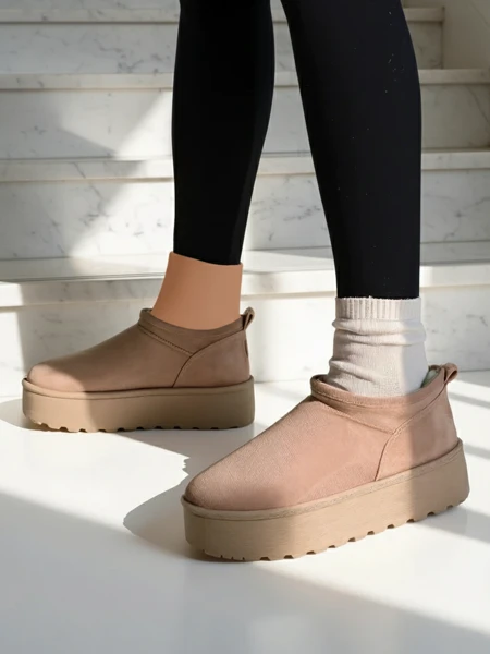 Royalfashion Dámske krátke čižmy a'la snow boots Ozozi