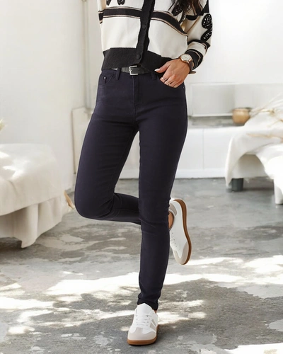 Royalfashion Dámske bavlnené úzke džínsy