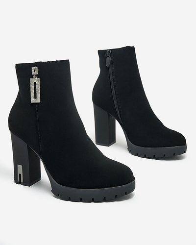 Royalfashion Dámske čižmy Beroleda so zdobeným podpätkom