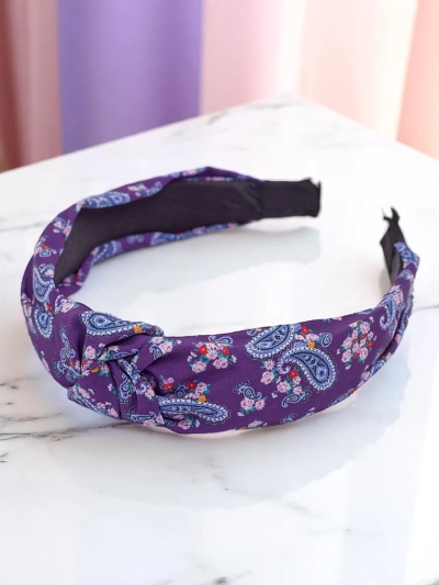 Royalfashion Molly Twist Patternovaná pletená čelenka