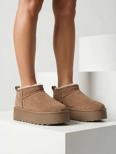 Royalfashion Dámske krátke čižmy a'la snow boots Ozozi