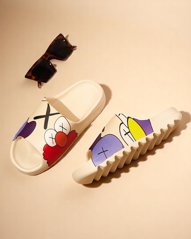 Ženski sandali Flora kremni gumijasti udobni za poletje