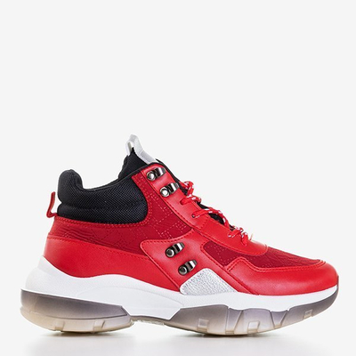 Kirston Red High Top Trainers - Obuv