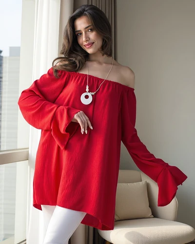 Royalfashion Dámska blúzka v španielskom štýle s volánmi