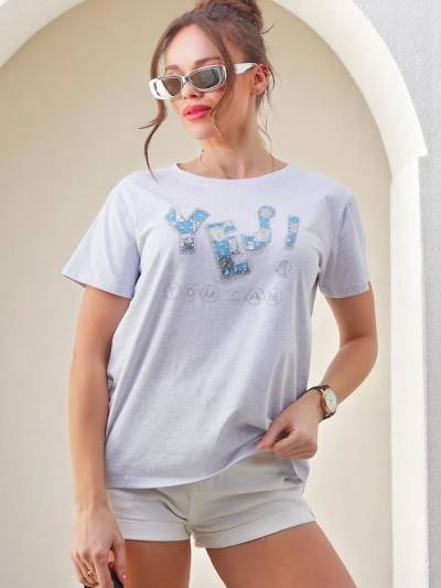 Royalfashion Dámske bavlnené tričko Áno!