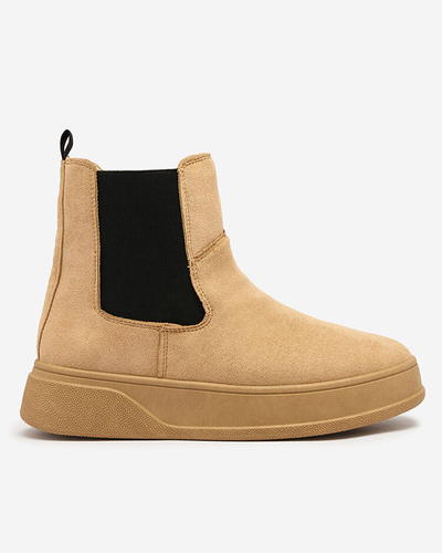 Royalfashion Dámske čižmy a'la snow boots v ťavej farbe Uteris