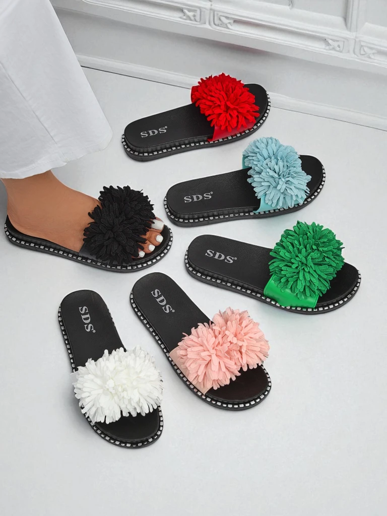 Royalfashion Ženski natikači s ploskim podplatom Flora Blide