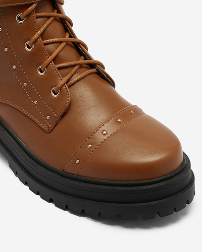 OUTLET Dámske bagger topánky v ťavej farbe Ecillo- Obuv