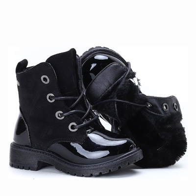 Czarne dziecięce trapery Gabby- Obuwie