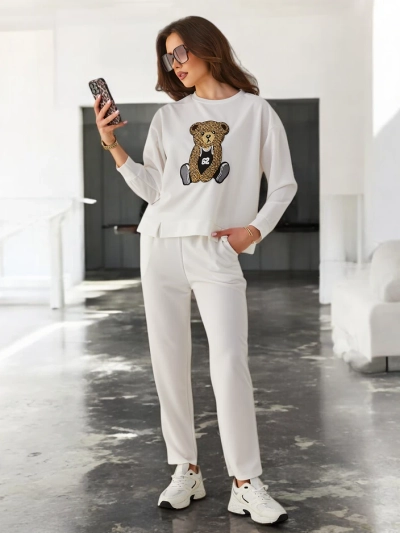 Royalfashion Dámsky Woven Set s medveďom