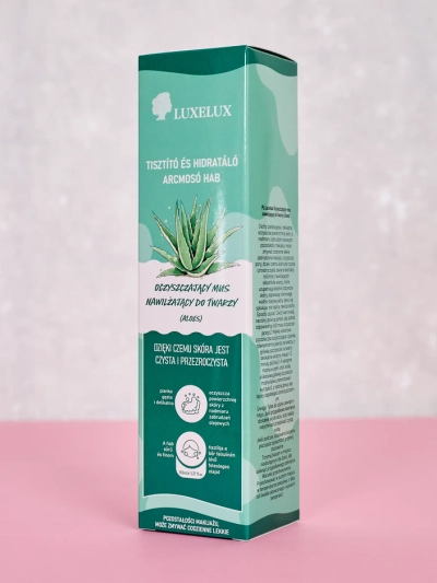 Luxelux čistiaci hydratačný pena na tvár Aloe 150 ml
