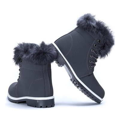 Tmavošedé izolované topánky Sofja - Obuv