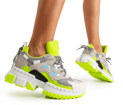 Dámská sportovní obuv Neon Green Crazy - Footwear