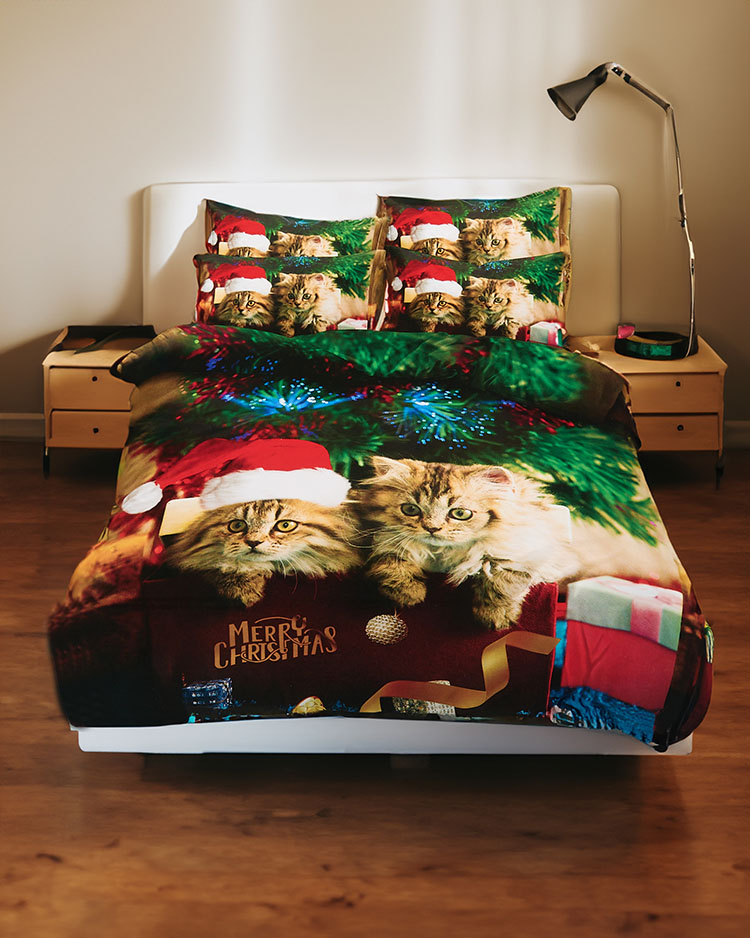 Royalfashion Vianočné obliečky 160x200 sada 4 dielov