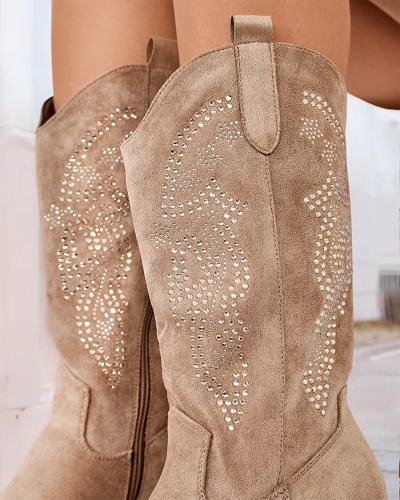 Royalfashion Dámske kovbojské čižmy Kellib na podpätku