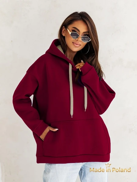 Royalfashion Ženska bluza s kapuco oversize