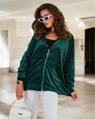 Royalfashion Dámska mikina bez kapucne