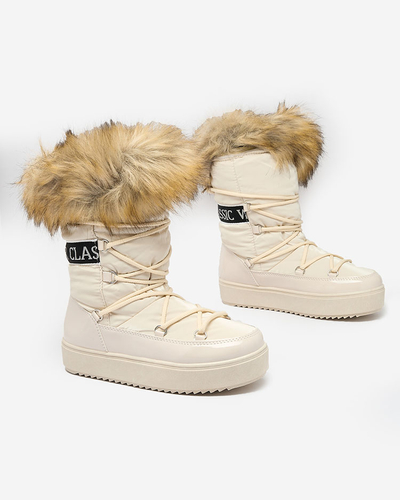 Royalfashion slip-on topánky a'la snow boots for women GMILLO