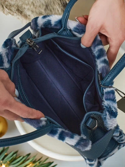 Majhna ženska torbica iz eko usnja s panterjevim vzorcem Panthory