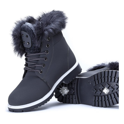 Tmavošedé izolované topánky Sofja - Obuv