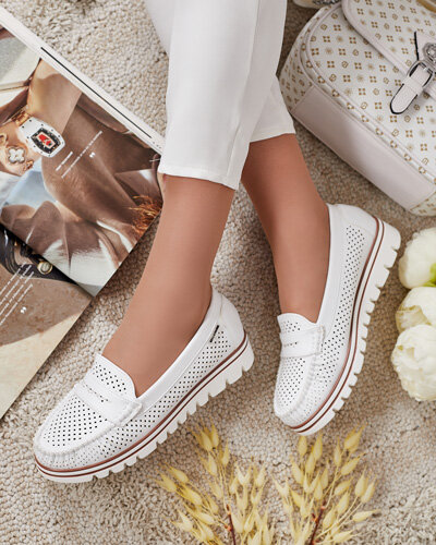 Royalfashion Ažurové dámske mokasíny Leteller