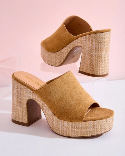 Royalfashion Dámske žabky na podpätku Voxon