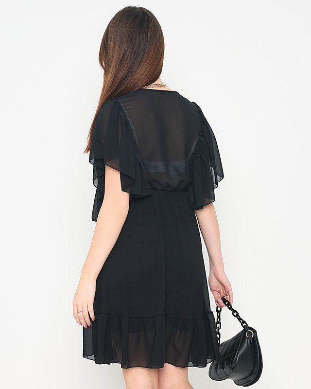 Dámske čierne minišaty - Oblečenie