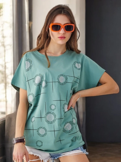 Royalfashion Dámske bavlnené tričko s potlačou