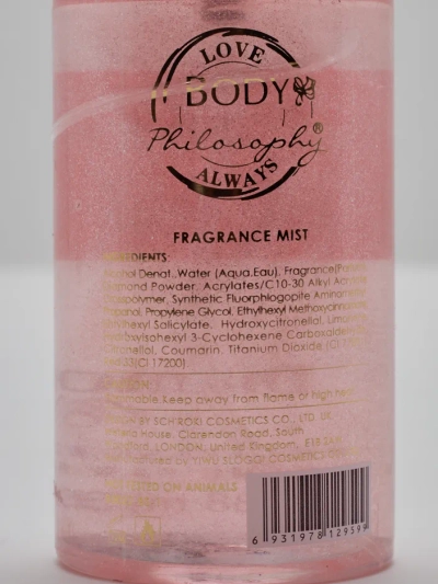 Beauty Kiss telový sprej s trblietkami 88 ml