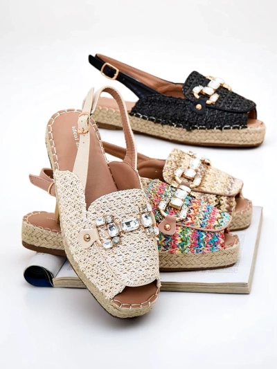 Royalfashion Dámske espadrilky s otvorenou špičkou