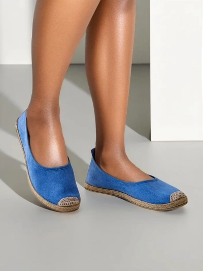 Royalfashion Dámske ekologické semišové espadrilky Aroles