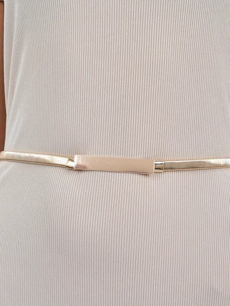 Elastičen ženski pas z okrasnim kavljem