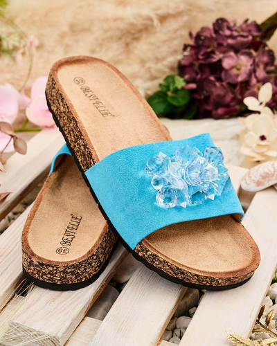 Royalfashion Dámske žabky Villo s kamienkami