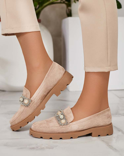 Royalfashion Dámske mokasíny s farebnými zirkónmi Nel