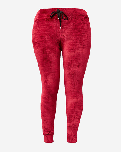 Royalfashion Dámske zateplené tepláky s lemovaním