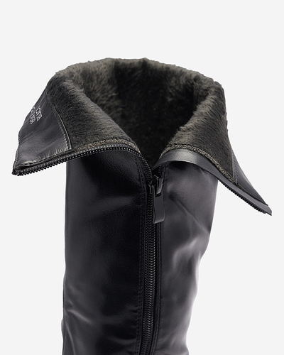 Čierne dámske čižmy Naffen- Obuv