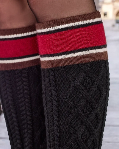 Royalfashion Ženské snehové topánky v štýle topánok s ponožkovým vrchom Kokumi