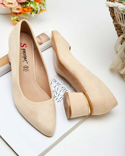 Royalfashion Dámske lodičky na nízkom podpätku Letrope