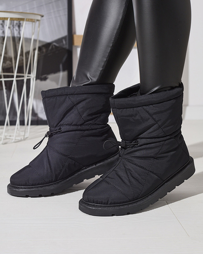 Čierne dámske zateplené topánky a'la snow boots Kaliolen - Obuv